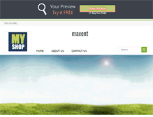 Tablet Screenshot of maxent.webstoreplace.com